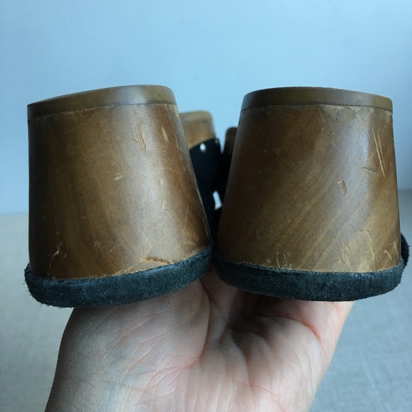 UGG Girl US 3 EU 33 EVIE Black Suede Mules Clogs - Picture 9 of 9